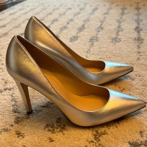 Silver heels - used once Club Monaco size 38.5
